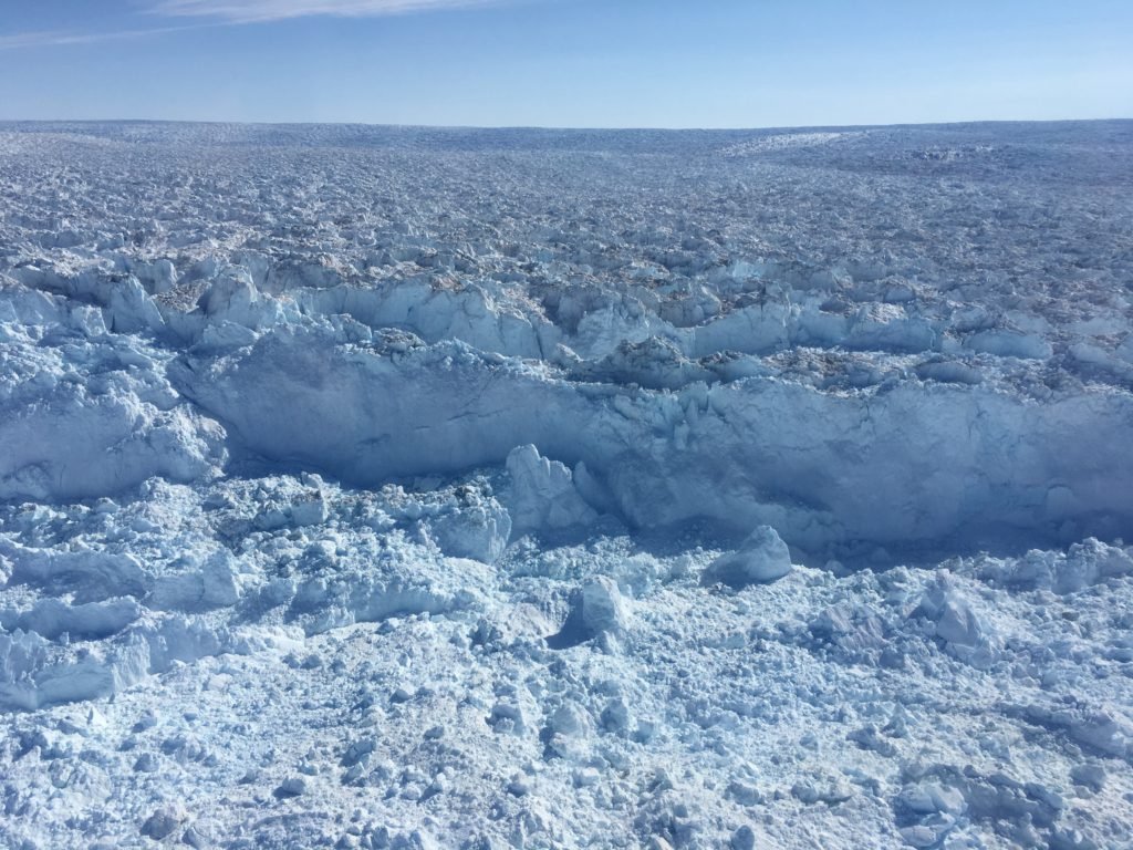 Frontline of the Sermeq Kujalleq's glacier