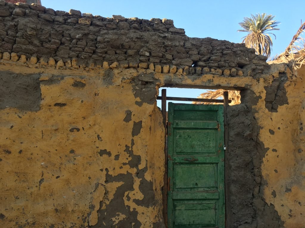 Bright colours used in the Nubian villages