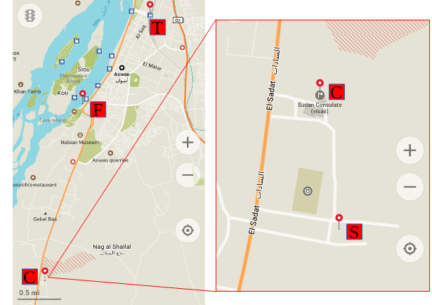 Aswan map