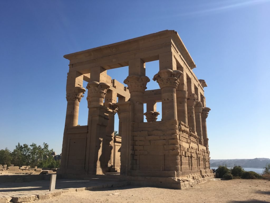 Trajan's kiosk, influenced by both Roman and Egyptian architecture