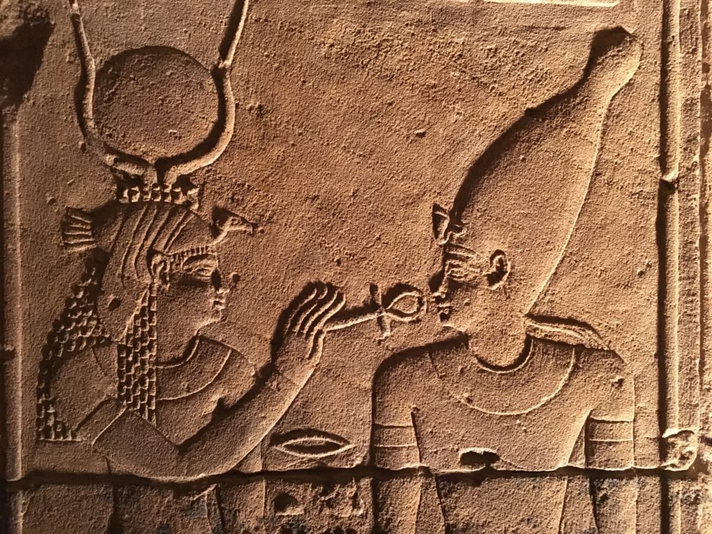 Remarquable carvings in one of the rooms of Philae temple