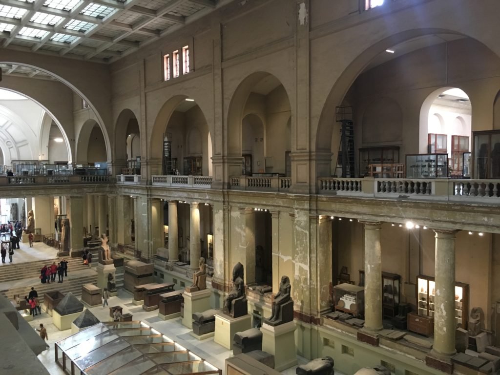 Geat Hall of the Egyptian Museum in Cairo