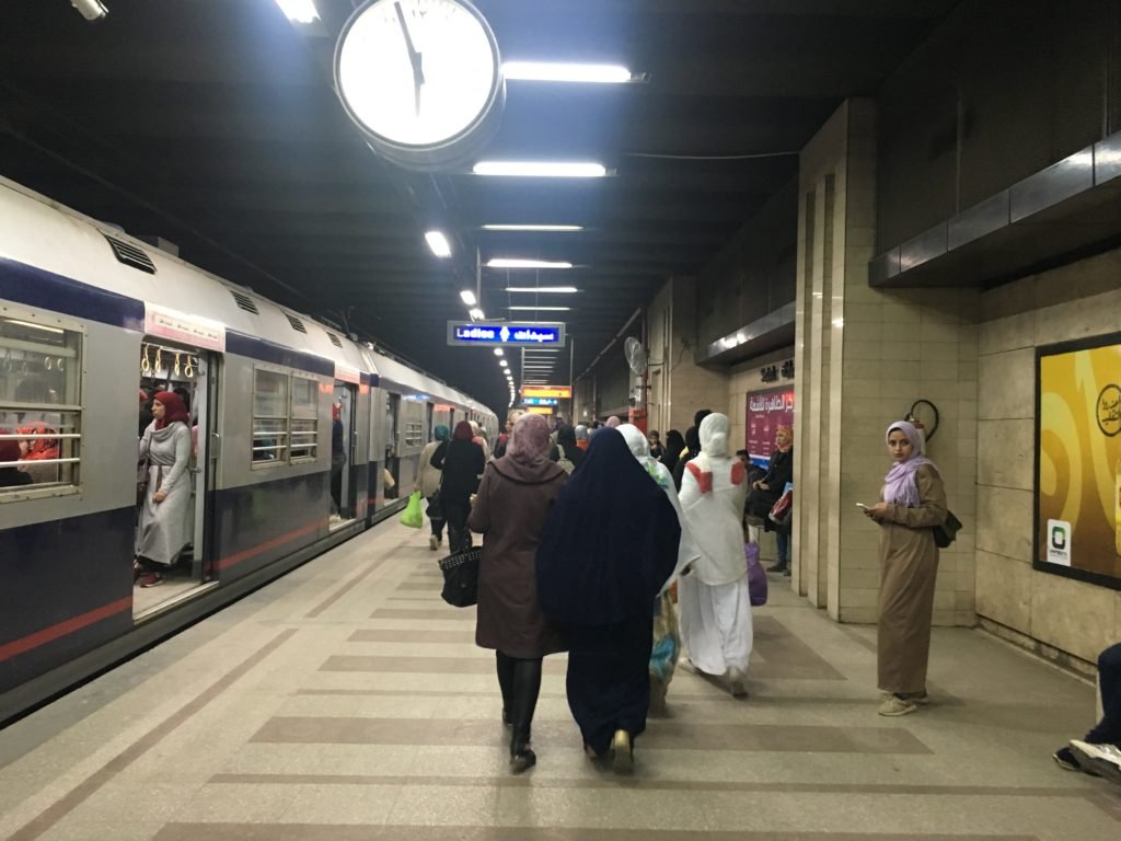 Ladies area in Cairo's subway