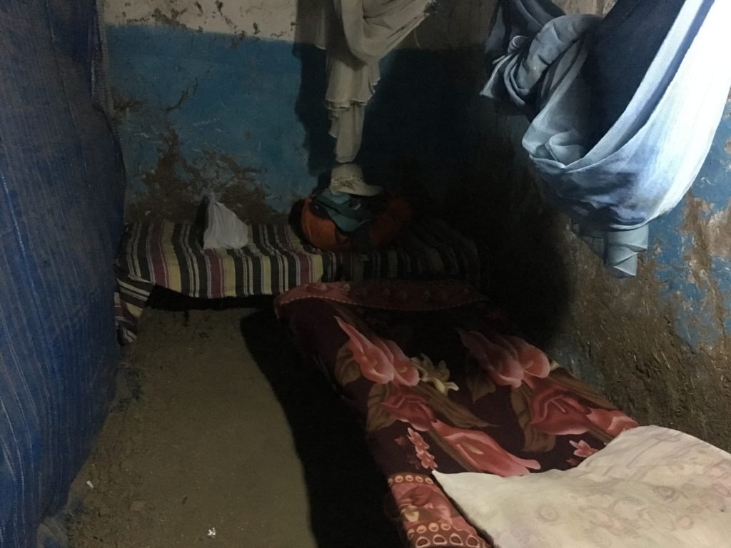 "Deluxe" single room in the shelter at Gallabat border point