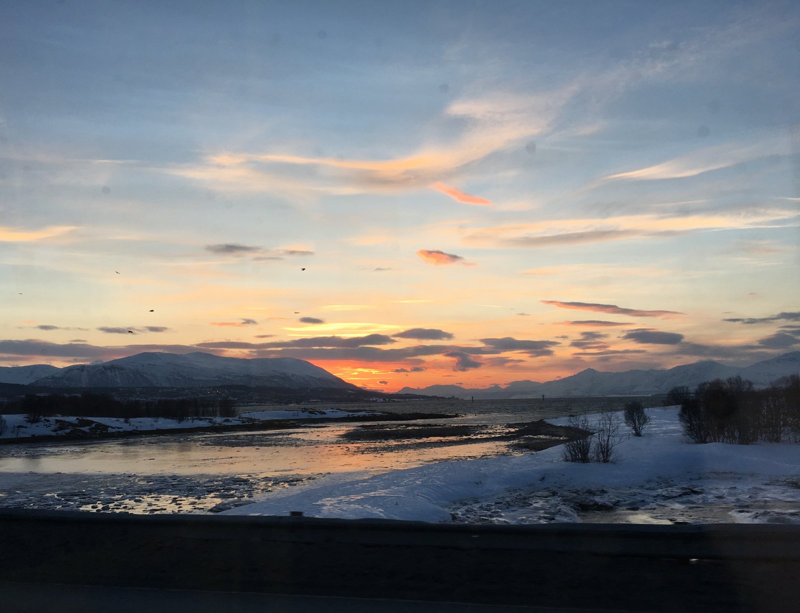 A world of ice and snow in Northern Norway during the Polar Night