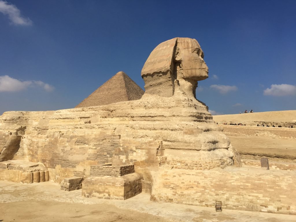 The enigmatic Sphinx of Giza necropolis