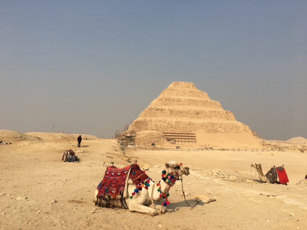 Djoser step pyramid in Saqqara necropolis