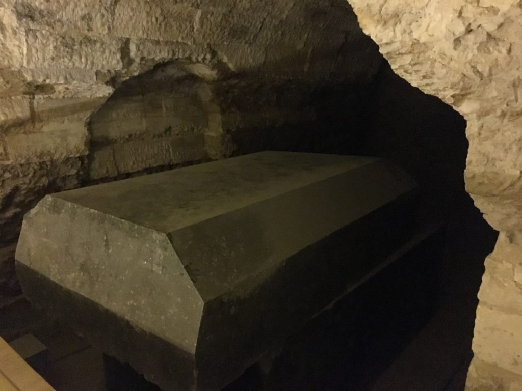 Mysterious black sarcophagus of the Serapeum