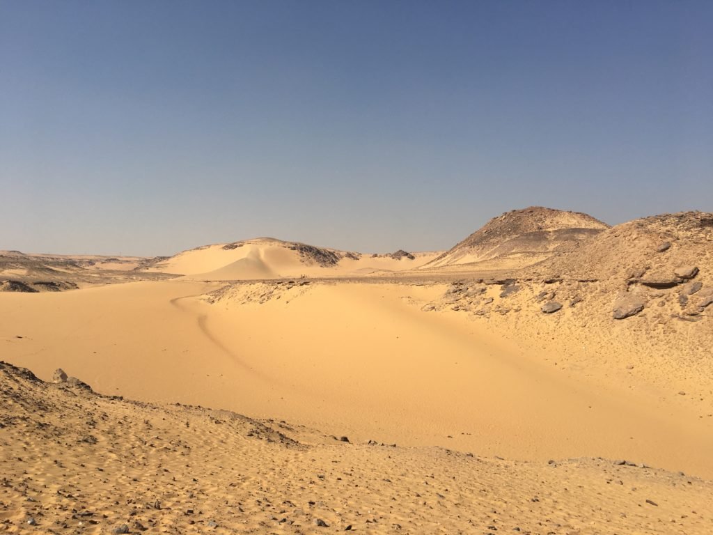 Golden sands of the endless desert