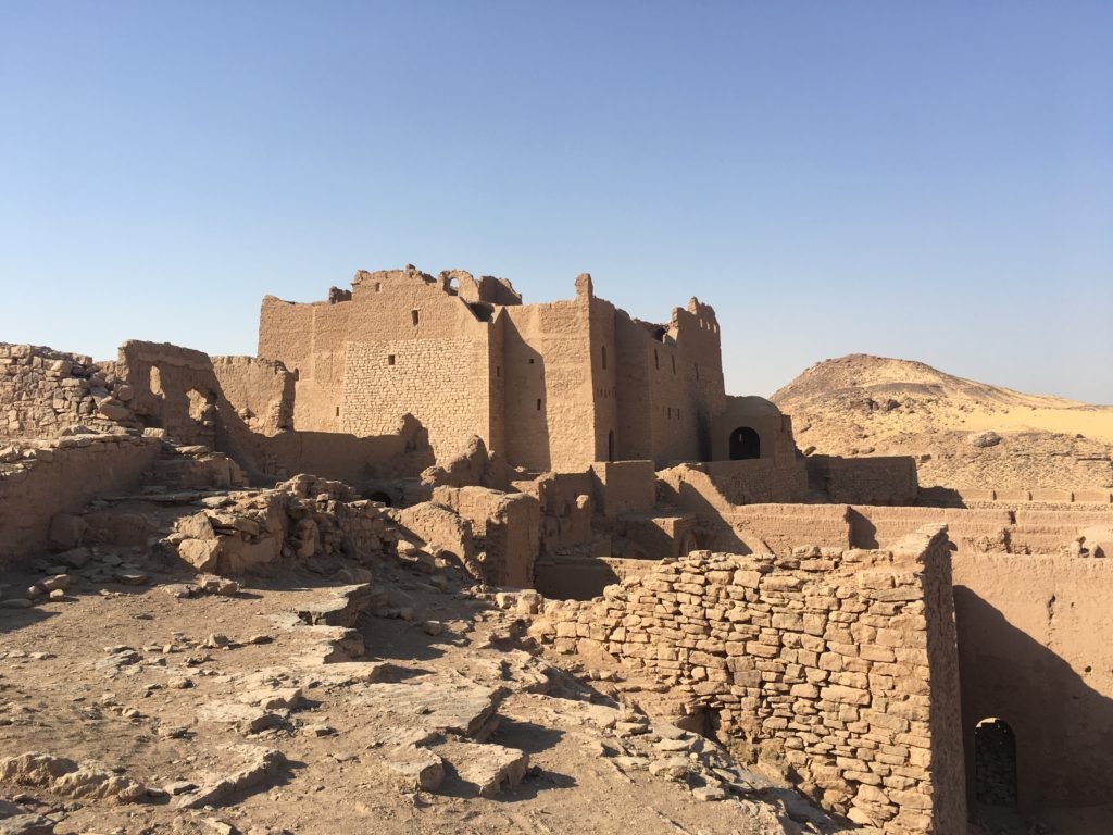 St Simeon monastery is perfectly integrated in the surrounding desert