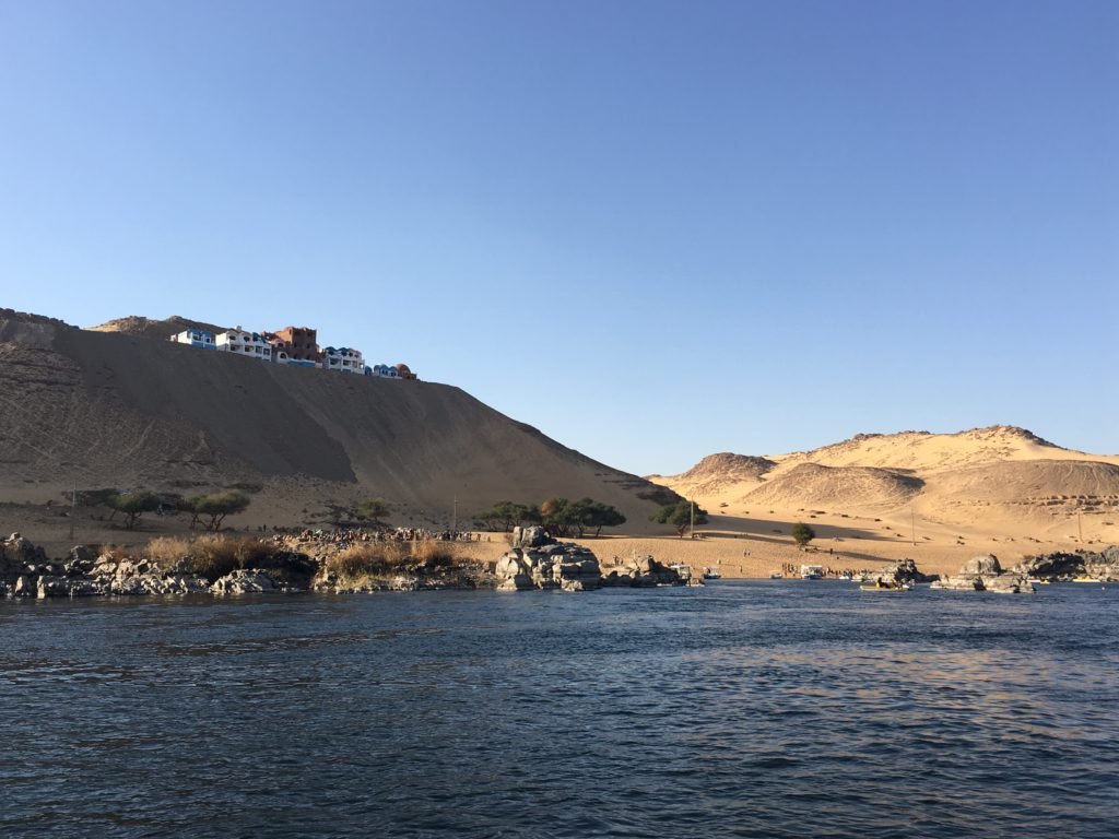 Traditional Nubian village on top of the hill