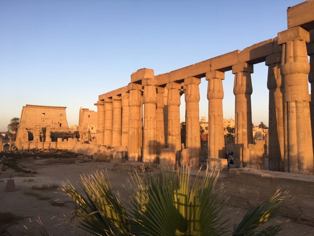 Sunset at Luxor temple