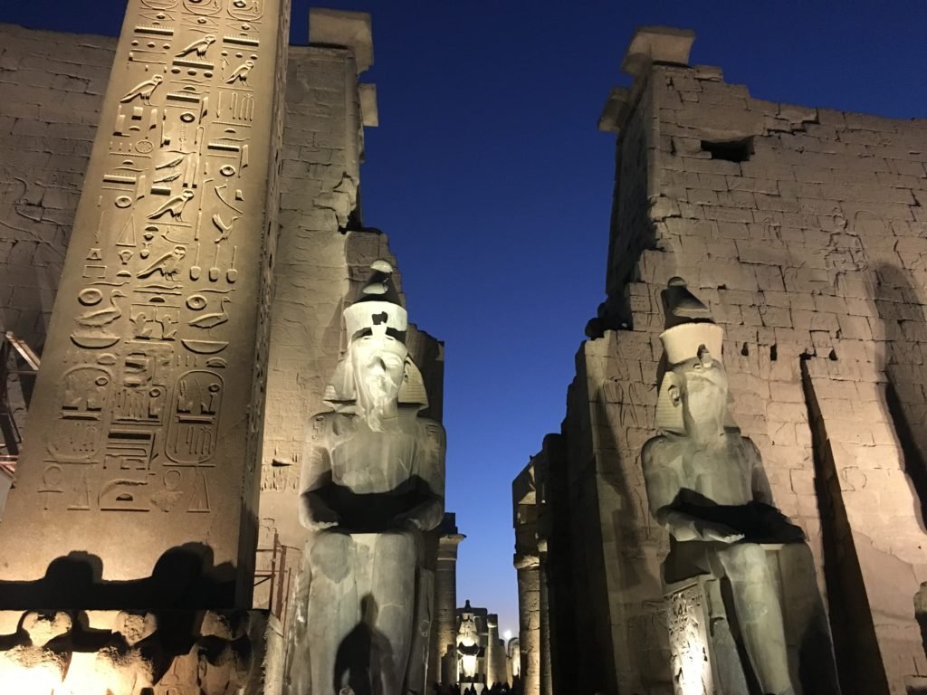 Main entrance of Luxor temple