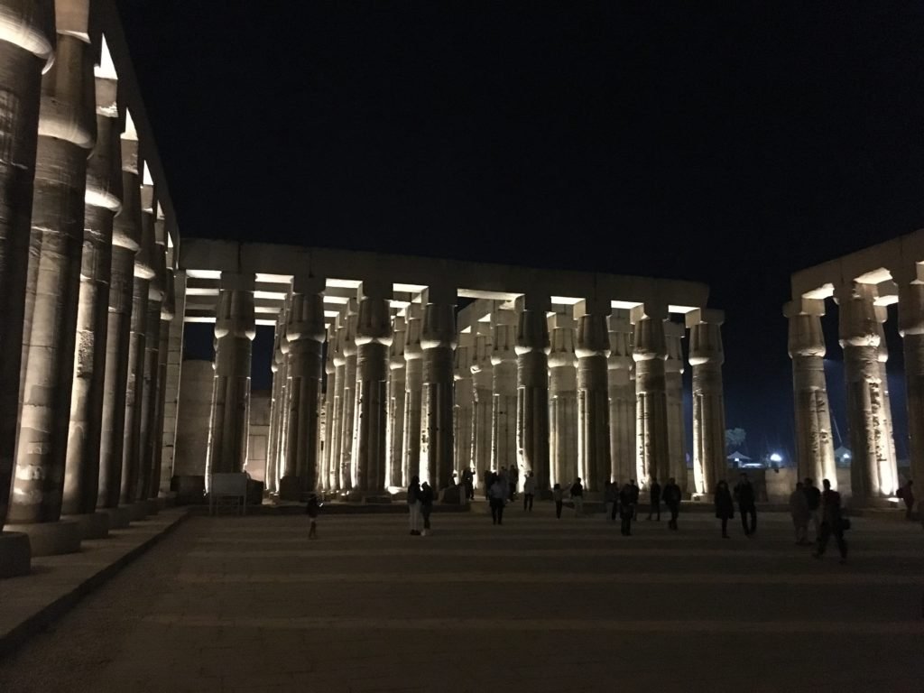 The 60 standing columns on Amenophis III square