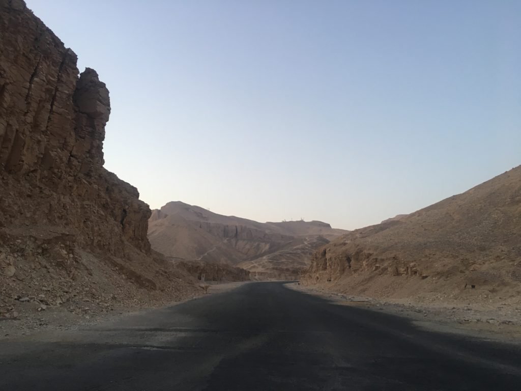 Entering the Valley of Kings early morning