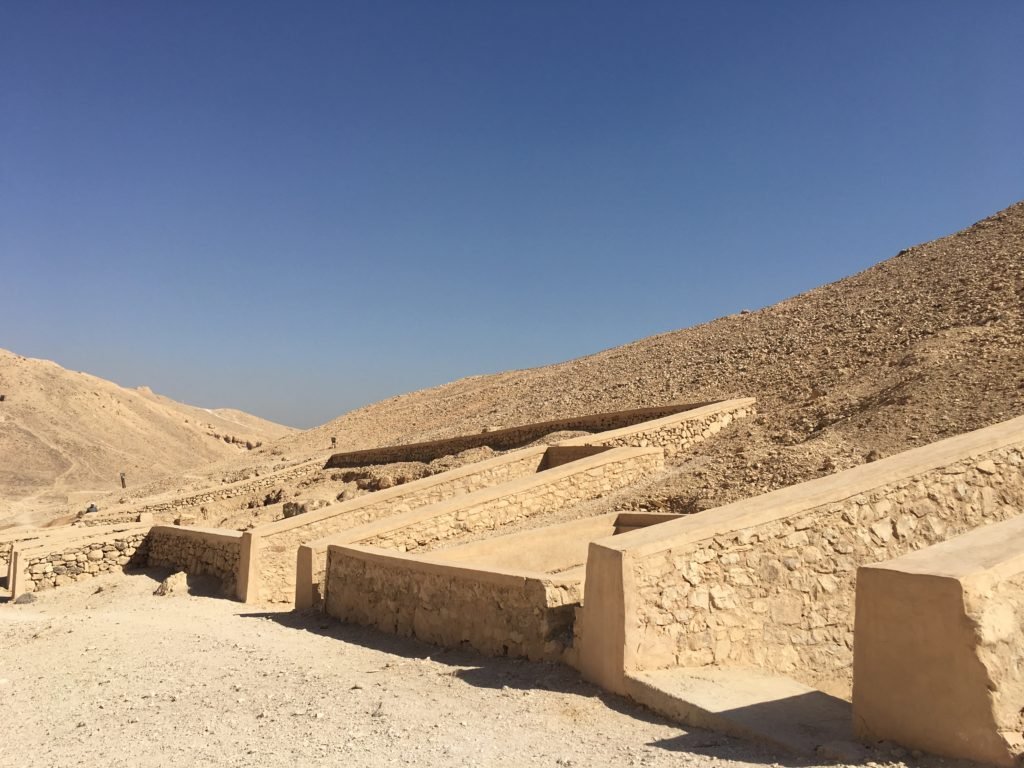 Entrance of the tombs in Queens Valley